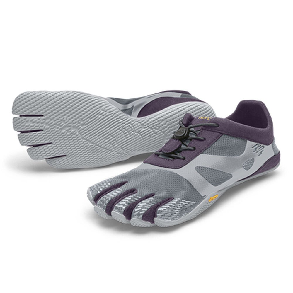 Vibram Five Fingers Womens Training Shoes - Grey/Purple - KSO EVO - 15267-IDFY